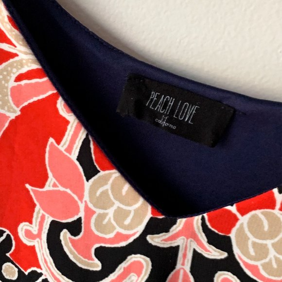 Peach Love California Dress Navy - Picture 4 of 6